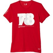 BBP92-AI4623-O [マンチェスターユナイテッドFC グラフィックTシャツ Oサイズ メンズ スカーレット]