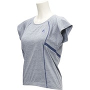 BIK67-AP1463-J/S [W ヨガ 3S ブラカップ付き 半袖Tシャツ レディース Sサイズ ミネラルブルーS16]