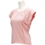 BIK67-AP1464-J/L [W ヨガ 3S ブラカップ付き 半袖Tシャツ レディース Lサイズ スーパーブラッシュS16]