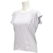 BIK67-AP1465-J/OT [W ヨガ 3S ブラカップ付き 半袖Tシャツ レディース OTサイズ ライトグレーヘザー]