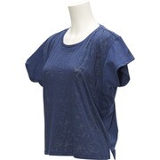 BIK65-AP1473-J/M [W ヨガ バーンアウト 半袖Tシャツ レディース Mサイズ ミネラルブルーS16]