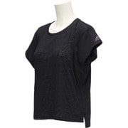 BIK65-AP1476-J/OT [W ヨガ バーンアウト 半袖Tシャツ レディース OTサイズ ブラック]