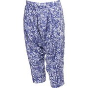 BIK60-AP1491-J/M [W ヨガ 総柄サルエルカプリパンツ レディース Mサイズ ヘイローブルー S16/プリズムブルー F13]