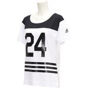 BIL21-AP3518-J/M [W 24/7 Tシャツ 半袖 ナンバー入り（レディース） Mサイズ ホワイト]