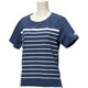 BIL11-AP3787-J/OT [W ボーダー風サマーTシャツ 半袖(WOMEN'S)]
