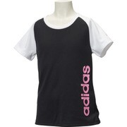 BIM14-AP5049-J160 [KIDS Girls エッセンシャルズ リニアロゴTシャツ(ジュニア(ガールズ)サイズ)]