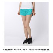 BQA82-S95320-J/S4 [M10 グラフィックショーツ レディース S4サイズ ショックグリーン]