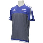 IQU96-AH4683-J/L [オールブラックス Tシャツ メンズ Lサイズ オニキス/ナイトフラッシュ S15/ホワイト]