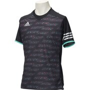 BHA05-AJ1312-J/XO [X Rengipremier 姿勢制御 グラフィック トレーニングジャージー半袖 メンズ XOサイズ ブラック]