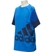 BIK88-AP3707-J140 [KIDS BOYS エッセンシャルズ スーパービッグロゴ Tシャツ ジュニアサイズ ショックブルーS16]
