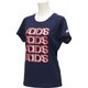 BIL08-AP3773-J/M [UV グリッターTシャツ 半袖 レディース Mサイズ カレッジネイビー]