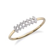 リング ダイヤモンドリング D0.13ct K18YG 0002107133