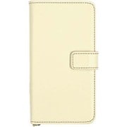 Galaxy S7 edge 手帳型ケース レザー調ブックタイプ アイボリー 2318GS7E