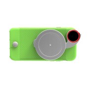 ZIP-6BLK-GRN [iPhone 6s/iPhone 6 ケース＋レンズアタッチメントセット グリーン]