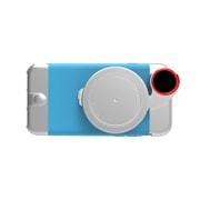 ZIP-6BK-BLU [iPhone 6s/iPhone 6 ケース＋レンズアタッチメントセット ブルー]