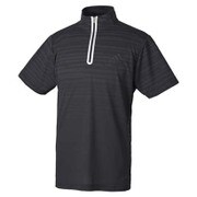 1MSPO-KGQ43 BK M [JP CP ヘザープリント S/S ポロシャツ メンズ Mサイズ ブラック]