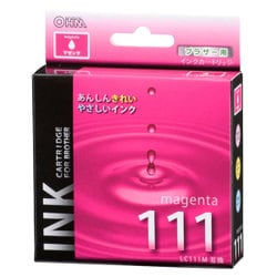 互換インクカートリッジ ブラザー LC111M マゼンタ（染料） INK-B111B-M