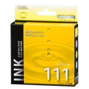 互換インクカートリッジ ブラザー LC111Y イエロー(染料) INK-B111B-Y