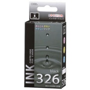 互換インクカートリッジ キヤノン BCI-326BK ブラック(染料) INK-C326B-BK