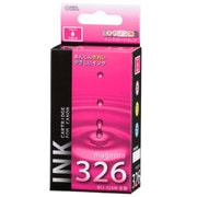 互換インクカートリッジ キヤノン BCI-326M マゼンタ(染料) INK-C326B-M