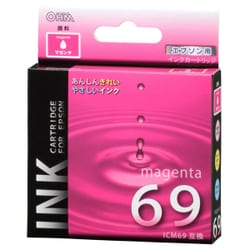 互換インクカートリッジ エプソン ICM69 マゼンタ（顔料） INK-E69B-M