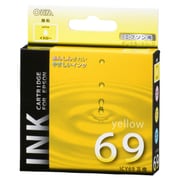互換インクカートリッジ エプソン ICY69 イエロー(顔料) INK-E69B-Y
