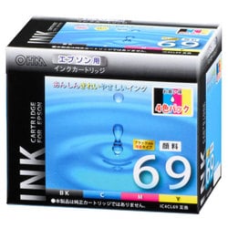 互換インクカートリッジ エプソン IC4CL69 4色パック（顔料） INK-E69B-4P