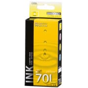 互換インクカートリッジ エプソン ICY70L イエロー(染料) 増量タイプ INK-E70LB-Y