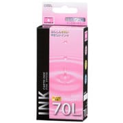 互換インクカートリッジ エプソン ICLM70L ライトマゼンタ(染料) 増量タイプ INK-E70LB-LM