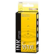 互換インクカートリッジ キヤノン BCI-351XLY イエロー(染料) 増量タイプ INK-C351XLB-Y