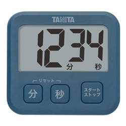 薄型タイマー 最大表示：99分59秒 カウントダウン方式 リピート機能搭載 マグネット付き ブルー TD-408-BL