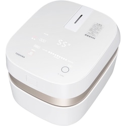 値下！東芝 真空圧力 IH炊飯器 5.5合 備長炭かまど本羽釜 RC-10ZWL Amazon | 東芝 炊飯器 5.5合 真空圧力IH ジャー炊飯器 真空保温