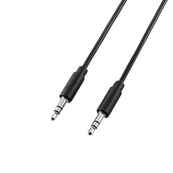 AUDIOケーブル 直径3.5ステレオミニ 1.0m ブラック DH-MMRN10