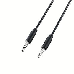 AUDIOケーブル 直径3.5ステレオミニ 2.0m ブラック DH-MMRN20