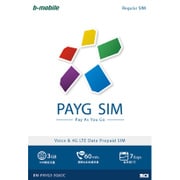b-mobile PAYG SIM Regular Chinese BM-PAYG3-3G60C