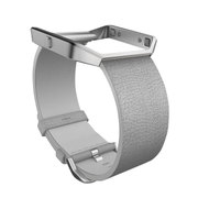 FB159LBMGS-APAC [Fitbit Blaze交換用レザーバンド+フレーム Small MistGrey（ミストグレイ）]