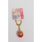 和風なつめ玉キーホルダー赤（彩）