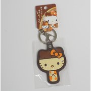 ぱっつんこけしKTキーホルダー（茶）