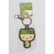 ぱっつんこけしKTキーホルダー（緑）