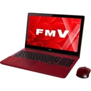 LIFEBOOK AH77/Y 15.6型ワイド/Core i7/メモリ8GB/HDD1TB/Blu-ray Discドライブ/Windows 10 Home/Office搭載/ガーネットレッド FMVA77YR