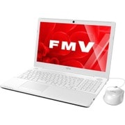 LIFEBOOK AH42/Y 15.6型ワイド/Celeron 3855U/メモリ4GB/HDD1TB/DVDスーパーマルチドライブ/Windows 10 Home 64ビット/Office搭載/プレミアムホワイト FMVA42YW