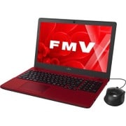 LIFEBOOK AH42/Y 15.6型ワイド/Celeron 3855U/メモリ4GB/HDD1TB/DVDスーパーマルチドライブ/Windows 10 Home 64ビット/Office搭載/ルビーレッド FMVA42YR