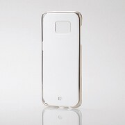 Galaxy S7 edge用 シェルカバー サイドメッキ ゴールド PM-GS7EPVMGD