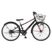 子供用自転車 24型 外装6段変速 CSK246 OK36 ブラック