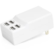USB充電器 4ポート 4.2A ホワイト USBAC4P4AWH