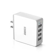 USB急速充電器 4ポート 36W ホワイト 71AN3654WS-WA
