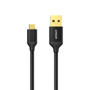 Micro USBケーブル 高耐久ナイロン 3.0m ブラック A7137011