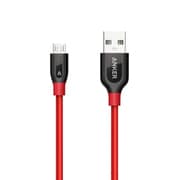 PowerLine+ MicroUSBケーブル 90cm レッド A8142091