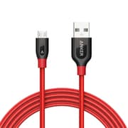 PowerLine+ MicroUSBケーブル 1.8m レッド A8143091