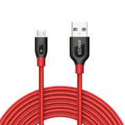 PowerLine+ MicroUSBケーブル 3m レッド A8144091